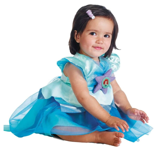 Princess Little Mermaid Dress Costume for Baby Toddler Girl 18-24 Months, Blue